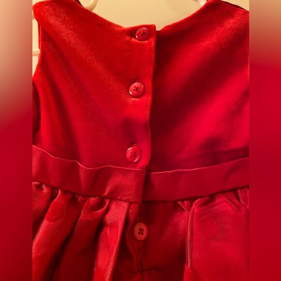 Toddler Girls Youngland Red Dress/Holiday Dress 2 piece size 2T Machine Wash - Picture 8 of 10